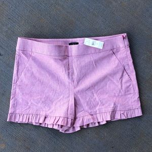 Loft Ruffle Hem Shorts